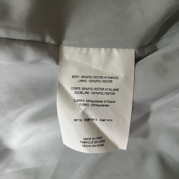 Motherhood Maternity - gray wool coat, size Large - Picture 6 of 6